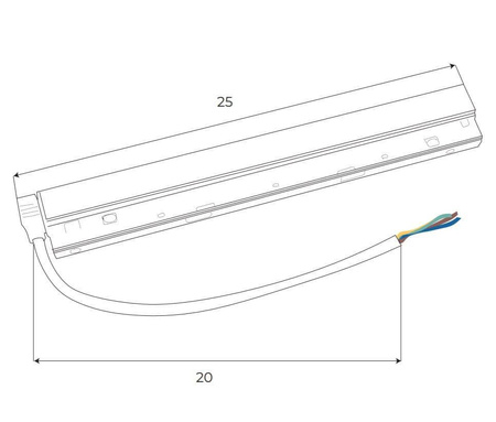 MAXLIGHT MA0006 Zasilacz wewnętrzny DALI 100W do szyn magnetycznych