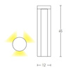 OUTDOOR BOLLARD LIGHT LED 15W GRAPHITE (E132 Zambelis) - Zambelis