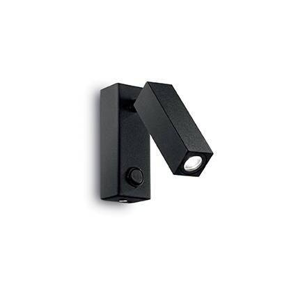Kinkiet LED Page Square kol. czarny (142241) Ideal Lux