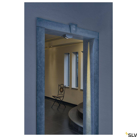 OUT-BEAM FRAME CW, zewnętrzna lampa sufitowa natynkowa i ścienna LED, kolor antracyt, 3000 K (1003518) - SLV