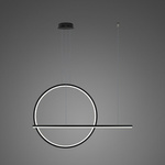 Lampa wisząca LINEA No.2 Φ80 cm czarna 3k ściemnialna Altavola Design (LA087/PX_80_3k_black_dimm) - ALTAVOLA DESIGN
