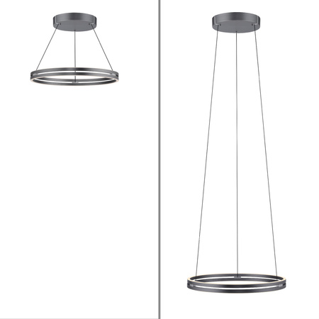 PURE E-LOOP LAMPA WISZĄCA SZARY (2551-15) - Paul Neuhaus