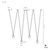 Lampa Wisząca BAG Kol. Biały 3000K (0053.32.BI) - Vivida