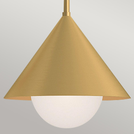 Żyrandol Remyck - 3 źródła światła - Szczotkowane złoto (ALM-REMYCK3-GD) - Elstead Lighting
