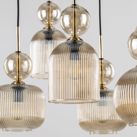 SOPHIA COGNAC LAMPA WISZACA 5XE14 (11043) - TK Lighting