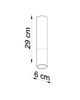 Plafon LOOPEZ czarny/chrom (SL.0939) - Sollux