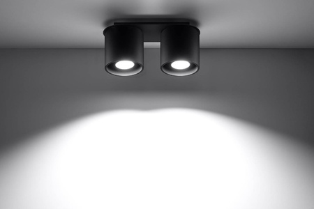 Plafon ORBIS 2 czarny (SL.0054) - Sollux