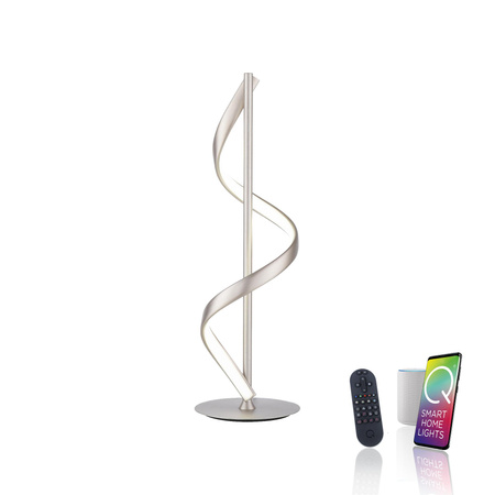 Q-SWING LAMPA STOŁOWA SREBRNY (4385-55) - Paul Neuhaus