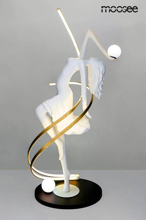 Designerska lampa podłogowa z pilotem zmiany barwy DANCING QUEEN (MSE1501100428) - Moosee