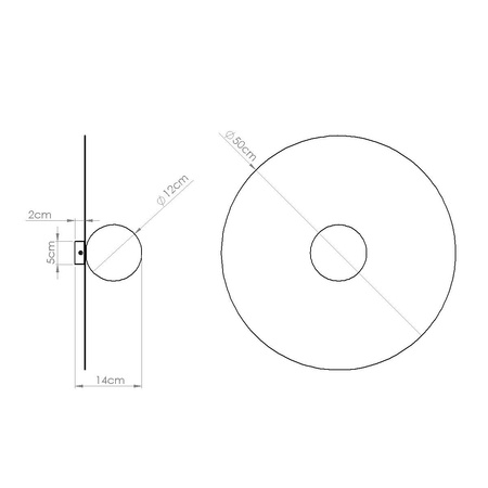 Kinkiet AKE 50 ultramaryna (TH.682) - Thoro Lighting