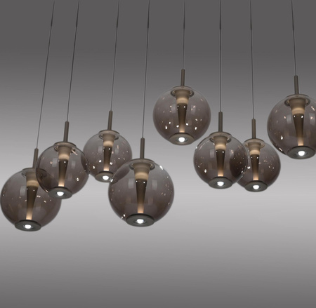 Lampa z płynną regulacją wysokości i szerokości PURE E-INFINITY BRĄZOWY (2221-97) - Paul Neuhaus