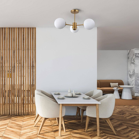 Roma 3 wisząca złota (LP-1345/3P GD) - Light Prestige