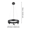Lampa wisząca BRUSCOLI czarna (390053) - EGLO