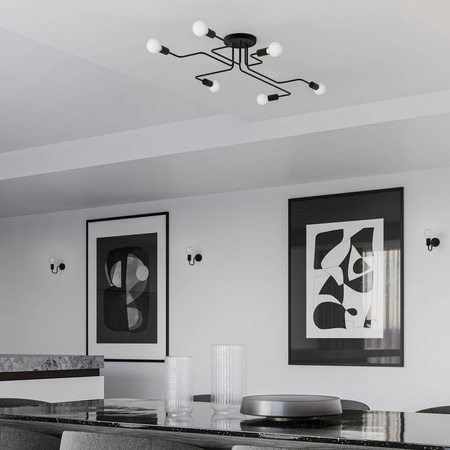 Kinkiet VECTOR czarny (SL.1445) - Sollux Lighting