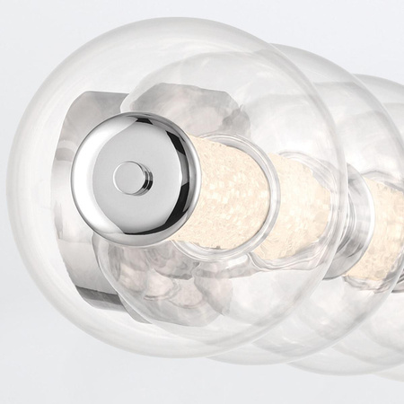 Kinkiet Atomo - 5 źródeł światła - Polerowany chrom (QN-ATOMO-5W-PC) - Quintiesse