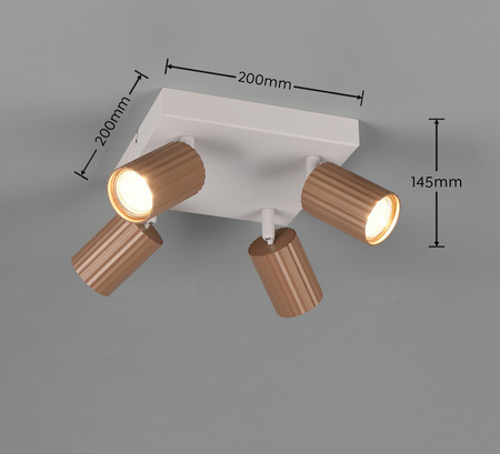 Lampa sufitowa z reflektorami SOKA (867730465) - Trio