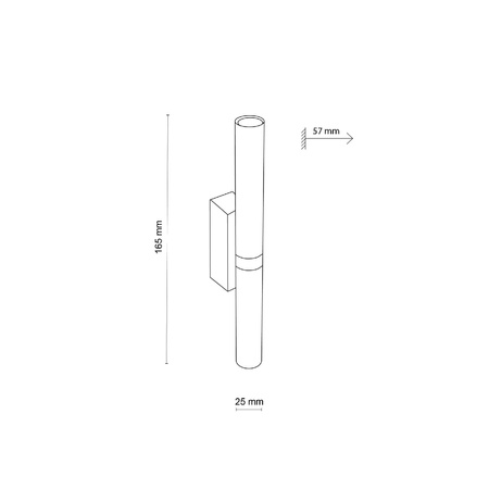 LAGOS BLACK GOLD KINKIET 2 (10145) - TK Lighting