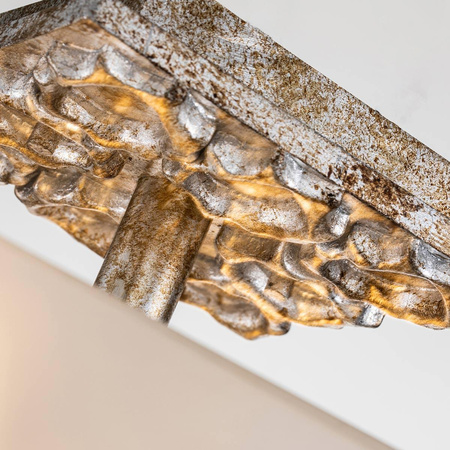 Półplafon Star - 2 źródła światła - Przecierane srebro (STAR-F-S-DS) - Elstead Lighting