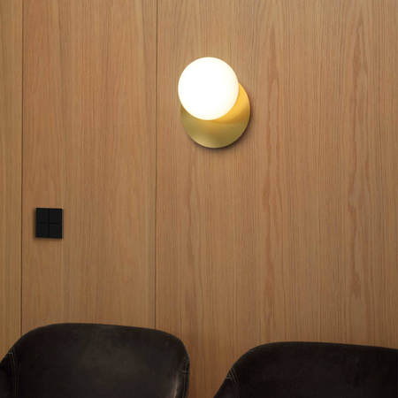 Lampa ścienna / Kinkiet NINFEA Mosiądz (NINFEA_AP1_OTTONE) - Ideal Lux