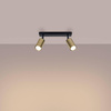 Plafon WINX 2 czarny/złoty (SL.1383) - Sollux Lighting