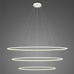 Lampa wisząca Ledowe Okręgi No.3 Φ120 cm in 3k biała Altavola Design (LA075/P_120_in_3k_white) - ALTAVOLA DESIGN