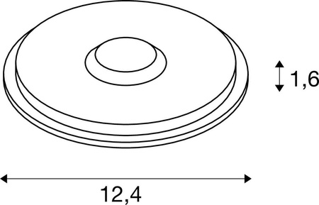 Moduł BIG PLOT, aluminium, 3000 K (1008000) - SLV
