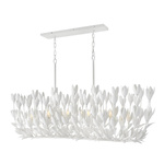 Lampa wyspowa Flora - 10 źródeł światła - Tynk strukturalny (QN-FLORA10-WHT) - Quintiesse