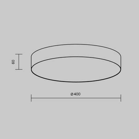 Lampa sufitowa Zon (C032CL-45W3K-RD-B) - Maytoni