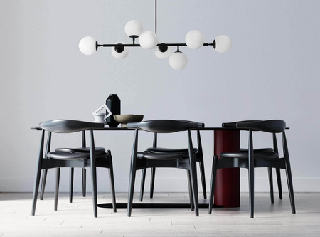 Dorado 8 lampa wisząca czarna (LP-002/8P BK) - Light Prestige