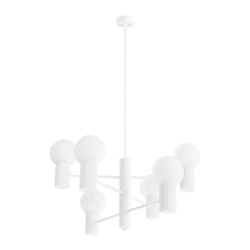 Żyrandol sześcioramienny HALO 6 biały (SL.1829) - Sollux Lighting