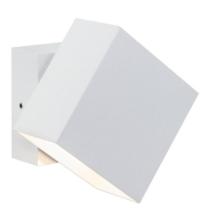 Oprawa elewacyjna Cybo LED 2x3W 230V IP65 kwadratowy 100x100mm Biały Aluminium (PL18003) - Paulmann