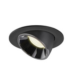 NUMINOS® GIMBLE L, oprawa sufitowa wpuszczana czarna/chromowana 4000 K 20° (1006013) - SLV