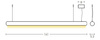 PENDANT LED LIGHT 45W BRONZE (22207 Zambelis) - Zambelis