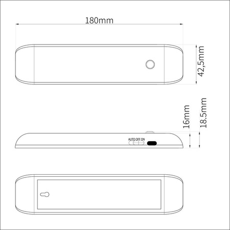 Lampka Podszafkowa Seb 4000K 18cm (EKB1394) - Eko-Light