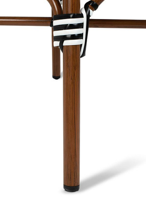 Krzesło ogrodowe CAFE AZURE biały / czarny (KH1501100287) - King Home