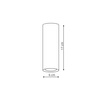 Oczko Manacor czarne 17cm (LP-232/1D - 170 czarne) - Light Prestige