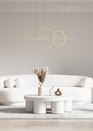 Lampa wisząca CHOLET złota (MD7358-2A-3GT) - Zuma Line