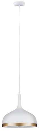 Neordic Embla Lampa wisząca max. 1x20W E27 230V Biały/Złoty Metal   (PL79628) - PAULMANN