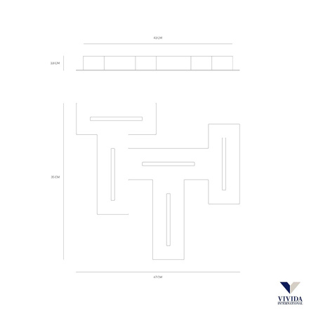 Plafon MAZE 47 cm (0025.21) - Vivida
