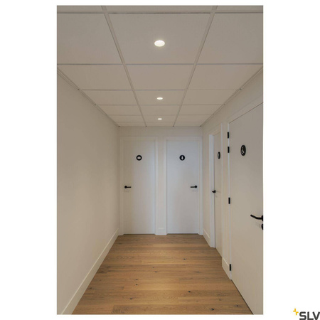 Lampa wpuszczana HORN, QPAR51, okrągła, kolor biały matowy, maks. 50W, ze sprężynami zaciskowymi (113141) - SLV