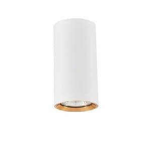 Oczko Manacor białe/złoty ring 9cm ( LP-232/1D - 90 WH/GD) - Light Prestige
