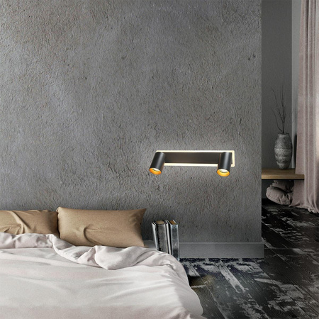 Lampa sufitowa Spot Parma 2 listwa (LP-0612/2WS BK) - Light Prestige