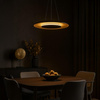 Lampa wisząca Piattino Czarny Złoty 30W LED 3000K-4000k-6000K (ML1815) - Milagro