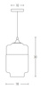 PENDANT 1L GLASS (1517 Zambelis) - Zambelis