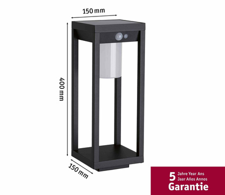 Outdoor Solar obiekt świetlny Marisol IP44 3000K PIR (PL94573) - PAULMANN