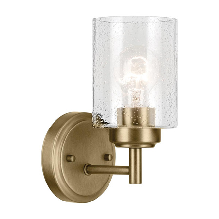 Kinkiet Winslow - 1 źródło światła - Naturalny mosiądz (KL-WINSLOW-1W-NBR) - Elstead Lighting