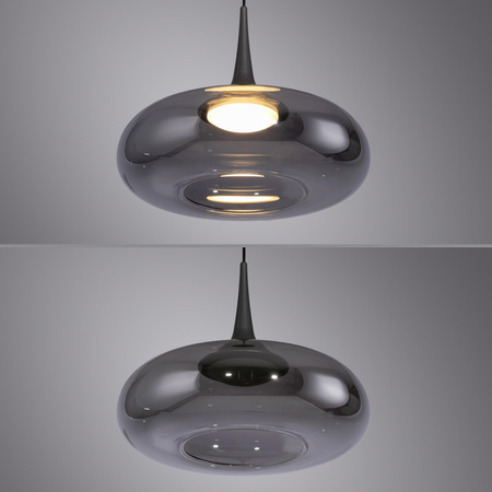 Lampa nad stół z płynną regulacją wysokości POSH SZARA (15692-15) - Paul Neuhaus