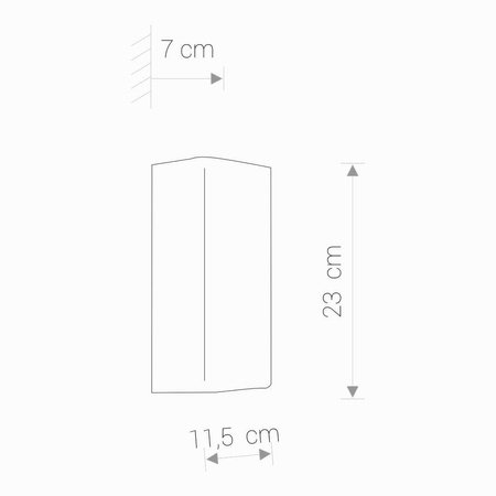 Kinkiet BERGEN GRAPHITE (9707) Nowodvorski