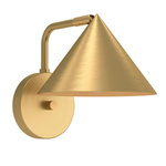 Kinkiet Remyck - 1 źródło światła - Szczotkowane złoto (ALM-REMYCK-1WB-GD) - Elstead Lighting