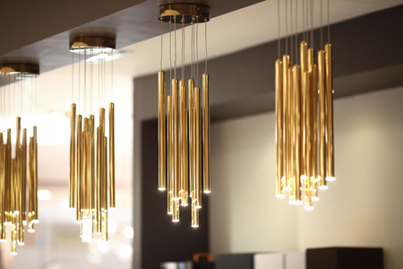 Lampa wisząca ORGANIC złoto szczotkowane (P0524D) - MAXLIGHT